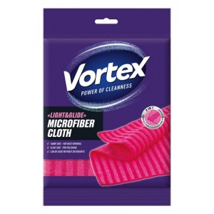 Ściereczka z mikrofibry 40x40cm VORTEX LIGHTGLIDE różowa 1szt. /BS-VR-642971/
