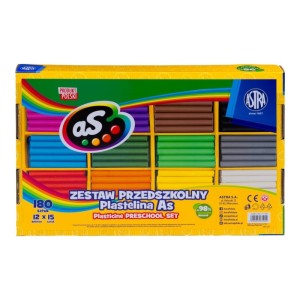 Plastelina 12 kolorów x 15 sztuk ASTRA /303111043/