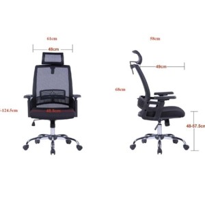 Fotel OFFICE PRODUCTS MYKONOS czarny 1szt. /23023431-05/