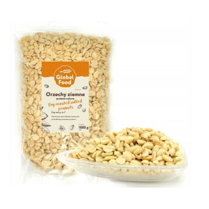 Bakalie orzechy ziemne prażone solone 1,0kg GLOBAL FOOD