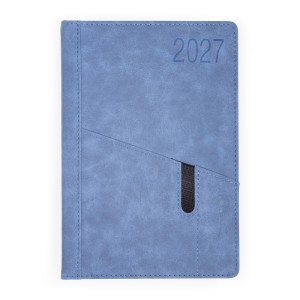 Terminarz A5 dzienny z registrami OPUS 2027 O.DIARY Saturn niebieski /808861/