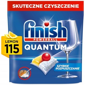 Tabletki/kapsułki do zmywarki FINISH QUANTUM LEMON 115szt.