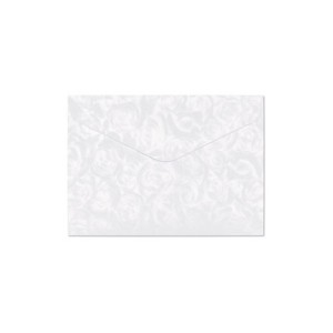 Koperta ozdobna C6 114x162mm HK 120g róże białe 10szt. /280211/