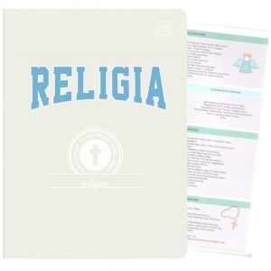 Zeszyt tematyczny A5/60 kratka 70g brak adresówki INTERDRUK religia okładka hybrydowa 1szt. /ZE60#RELHYB/