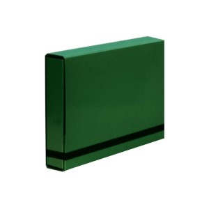 Teczka skrzydłowa z gumką 5cm BOX CARIBIC VAUPE zielona /341/06/