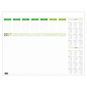 Biuwar papierowy 59,4x42,0cm A2 tygodniowy 26 kartek kalendarz roczny 2027 CRUX /KB-750-A2/