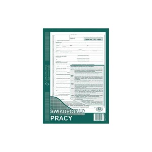 Świadectwo pracy Mipro A4 501-1