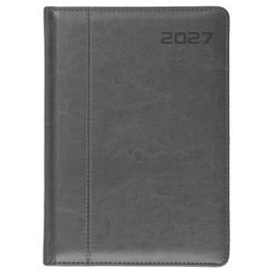 Terminarz A5 tygodniowo-notesowy z registrami CRUX 2027 szary 1szt. /KK-VCN-726RTN.-N56/