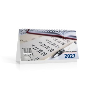 Kalendarz biurkowy stojący poziomy 250x110mm tygodniowy KALPOL 2027 biuro LUX 1szt.