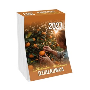 Kalendarz ścienny 72x114mm dzienny KALPOL 2027 zdzierak Vademecum DZIAŁKOWCA 1szt.