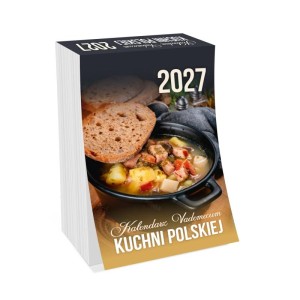 Kalendarz ścienny dzienny 72x114mm KALPOL 2027 zdzierak Vademecum KUCHNI POLSKIEJ 1szt.