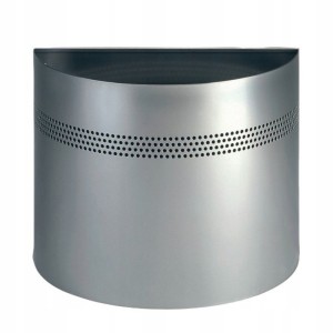 Kosz na śmieci metalowy półokrągły 20L DURABLE srebrny /3316 23/