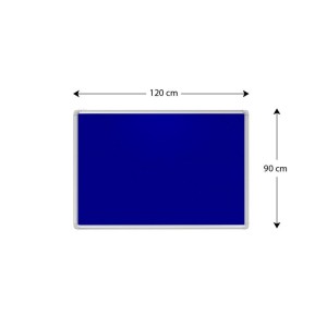 Tablica filcowa ogłoszeniowa 90x120cm 2X3 niebieska
