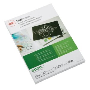 Folia do laminowania A3 303x426mm 125mic GBC MATT matowa 100szt. /3747235/