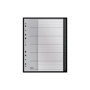Przekładki A4 MAXI PP 1-31 numeryczne LEITZ RECYCLE czarne /12180000/