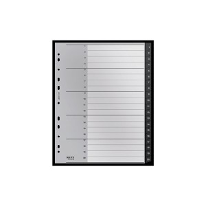 Przekładki A4 MAXI PP 1-20 numeryczne LEITZ RECYCLE czarne/12110000/