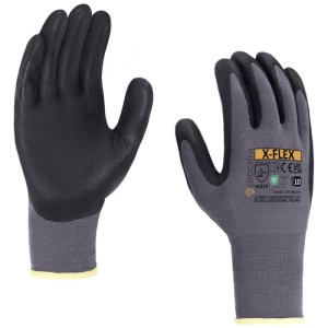 Rękawice ochronne poliestrowe powlekane nitrylem PROCERA X-FLEX rozmiar 10/XL szare 2szt.