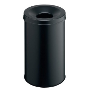 Kosz na śmieci okrągły 30l SAFE czarny /330601/