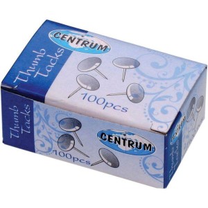 Pinezki metalowe CENTRUM 80130 srebrne 100szt. /80130/