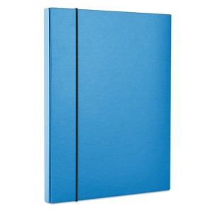 Teczka z gumką szeroka A4 40mm kartonowa OFFICE PRODUCT niebieska /21187511-01/