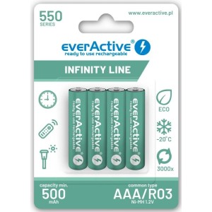 Akumulator AAA 550 mAh EVERACTIVE INFINITY LINE 4szt. /EVHRLO3-550/
