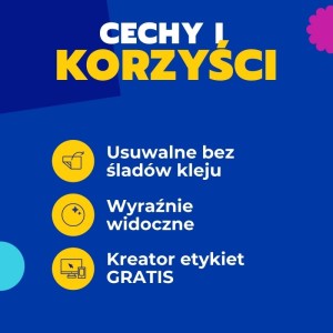 Etykiety papierowe usuwalne 99,1x38,1mm AVERY ZWECKFORM 25ark 350etykiet neonowe czerwone /l7263r-25 /