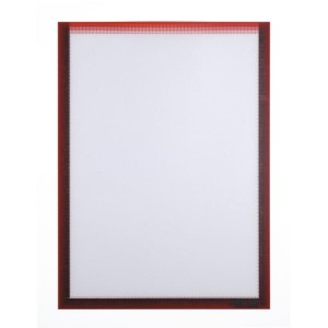 Ramka magnetyczna A4 na dokumenty DURABLE  czerwona 5szt. /400703/