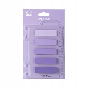 Zakładki indeksujące 12x44mm PP 5x20szt. DELI NUSIGN ENS356 fioletowe 100szt. /ENS356-PP/