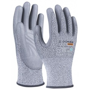Rękawice antyprzecięciowe DONAU SAFETY DS-PU ANTI-CUT C rozmiar 11/XXL jasnoszare 2szt. /32131231-11/