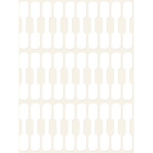 ETYKIETY PAPIEROWE 49x10mm AVERY ZWECKFORM CENOWE DO OPISU RĘCZNEGO MAŁY FORMAT W KSZTAŁCIE HANTLI 31ark 930etykiet BIAŁE  /3335/