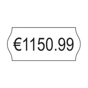 TAŚMA DO METKOWNIC 1-RZĘDOWA 26x12mm HMTC FALISTA AVERY ZWECKFORM BIAŁA TRWAŁA 1500 ETYKIET NA ROLCE 10szt.  /PLP1226/