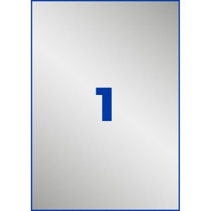 ETYKIETY FOLIOWE POLIESTROWE 210x297mm AVERY ZWECKFORM WODOODPORNE ZNAMIONOWE HEAVY DUTY 8ark 8etykiet SREBRNE MATOWE  /L6013-8/