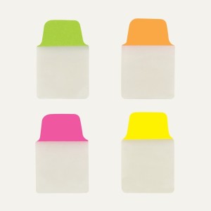 ZAKŁADKI INDEKSUJĄCE 25,4x38mm PP 4x10szt. NEON AVERY ZWECKFORM ULTRA TABS USUWALNE 40szt.  /74759/