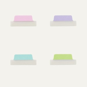 ZAKŁADKI INDEKSUJĄCE 63,5x25mm PP 4x6szt. PASTELOWE AVERY ZWECKFORM ULTRA TABS USUWALNE 24szt.  /74769/