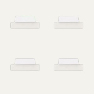 ZAKŁADKI INDEKSUJĄCE 63,5x25mm PP 4x6szt. BIAŁE AVERY ZWECKFORM ULTRA TABS USUWALNE 24szt.  /74789/