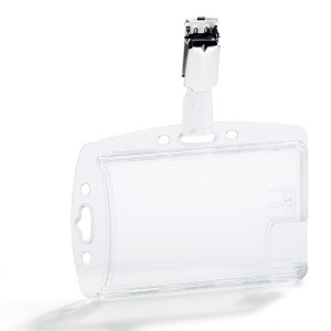 Identyfikator holder na dwie karty z klipem 54x87mm 25 sztuk /801319/