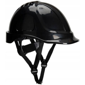 Kask/hełm ochronny wentylowany regulowany na pokrętło PORTWEST PS55 czarny