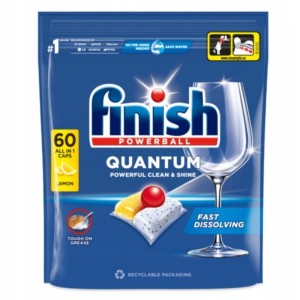 Tabletki/kapsułki do zmywarki FINISH QUANTUM lemon 60szt.