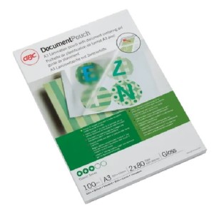 Folia do laminowania A3 303x426mm 80mic GBC Dokument EZ-IN 100szt. /IB583032/