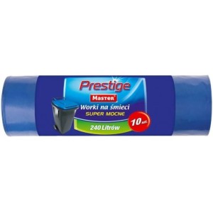 Worki na śmieci 240l dwuwarstwowe Master Prestige ldpe niebieski