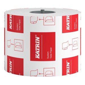 Papier toaletowy makulatura 2-warstwowy biały 2x15,7g 92m KATRIN SYSTEM TOILET ECO 1szt. /103424/