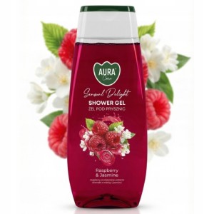 Żel pod prysznic 350ml BISPOL AURA CARE malina i jasmin /ASG-006-014/