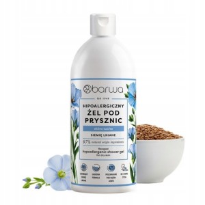 Żel pod prysznic 400ml BARWA hipoalergiczny len 1szt. /00619020660210/