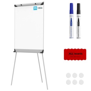 Flipchart na trójnogu 70x100cm suchościeralno-magnetyczny TM IDEA BASIC z gratisami /TMF7/