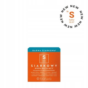 Krem do twarzy 50ml BARWA siarkowa antytrądzikowy matujący 1szt. /00104324030310/
