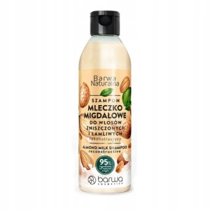 Szampon do włosów 300ml BARWA NATURALNA mleczko migdałowe rekonstruujący do włosów zniszczonych i łamliwych 1szt. /00408340050210/