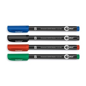 Marker foliopis/do CD 1,0mm-2,5mm B ścięty TAURUS TCD-04 zielony 1szt. /TT00345/