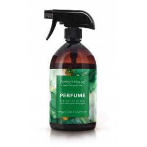 Odświeżacz perfumy do wnętrz 500ml BARWA PERFECT HOUSE ginger lime  cedarwood z rozpylaczem 1szt. /00856406160410/