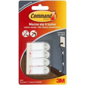 Uchwyty Do Kabli COMMAND Małe 4szt /3M-UU007832114/