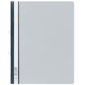 Skoroszyt A4 z możliwością wpięcia do segregatora wykonany z PCV szary /258010/